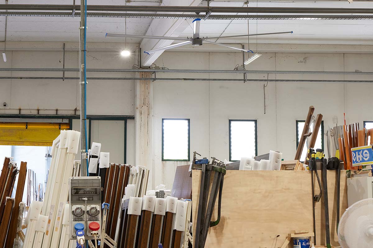 Maxi destratificatori Ventilatori Hvls Condor | Grado